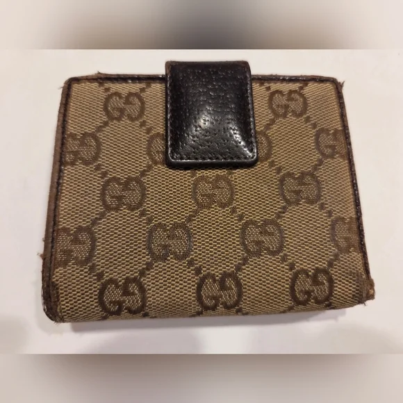 GUCCI GG MONOGRAM  PREOWNED WALLET, DARK BROWN - Picture 14 of 14
